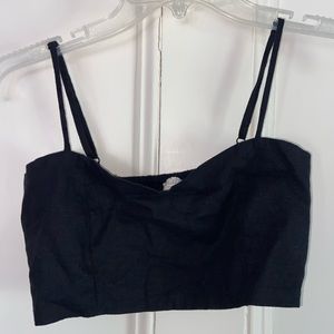 Brandy Melville/John Galt black bustier crop top